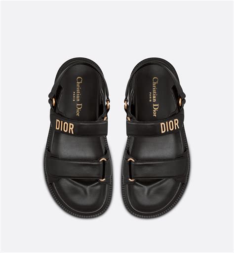 women dior shoes dior act dad sandals black|women's Dior sandals.